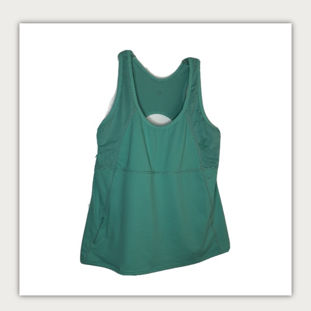 Athletics Tank Top Green | Body with Racerback